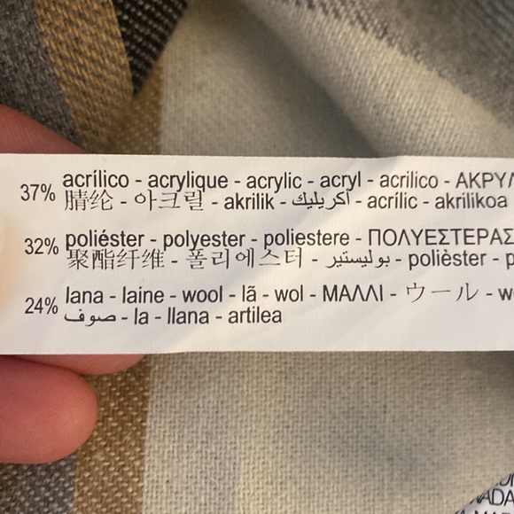 Zara Wool Blend Plaid Shacket Oversized Shirt Jacket Blogger Favorite Medium - Picture 10 of 10